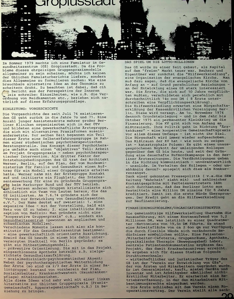 [doc_775387] Gesundheitszentrum Gropiusstadt – Zeitschrift für alle Gesundheitsberufe